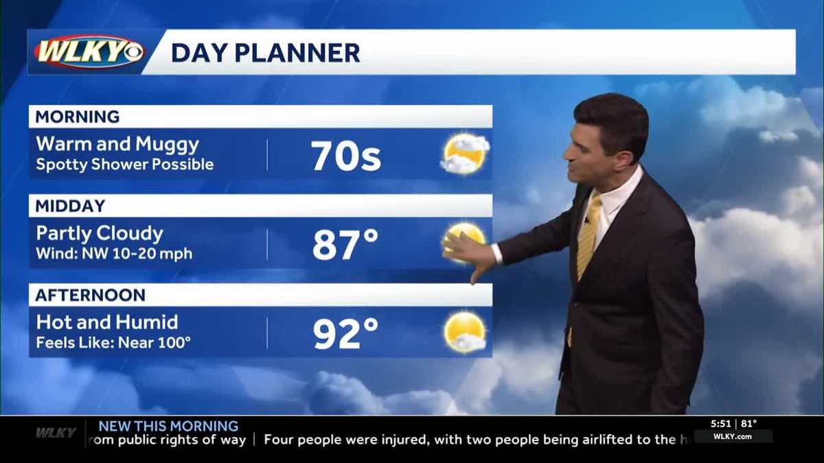 More heat and humidity Tuesday
