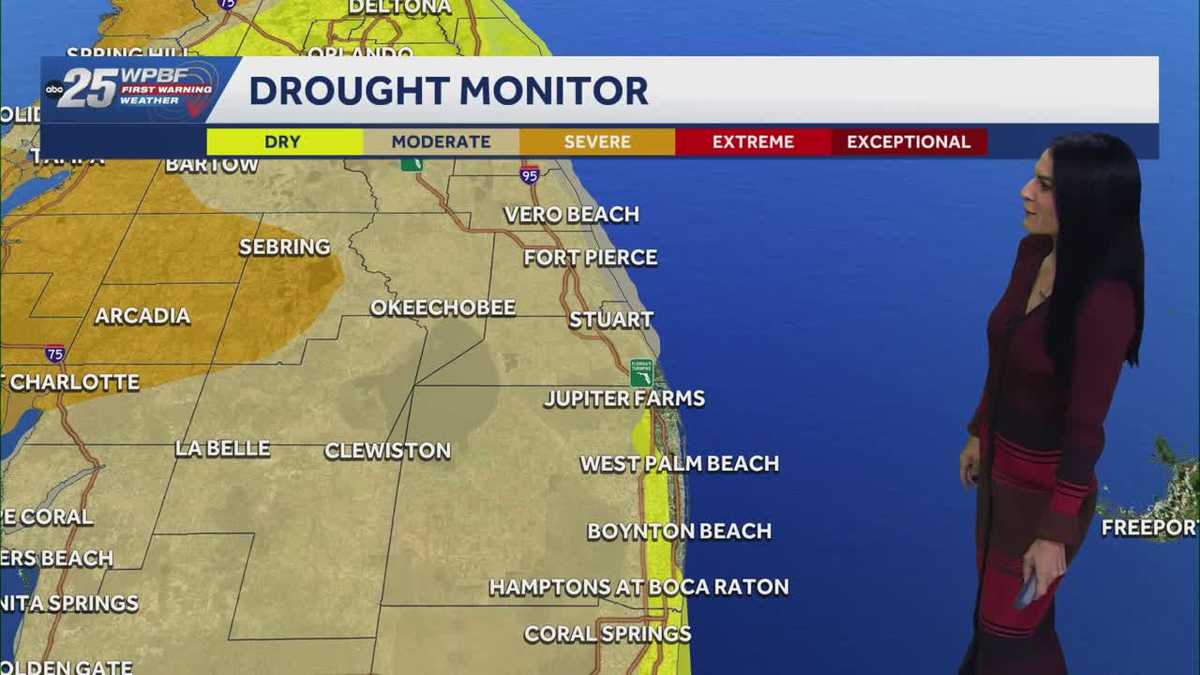 Drought conditions across Florida, drier and warmer week ahead