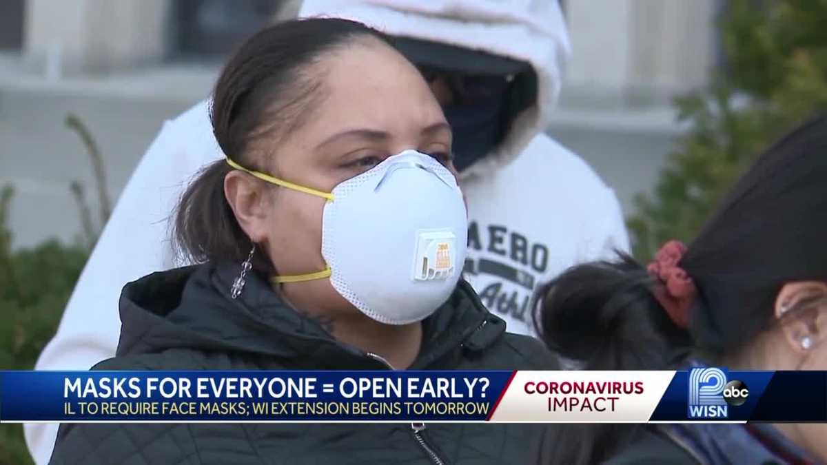 Illinois to mandate face masks in public, but Wisconsin just them
