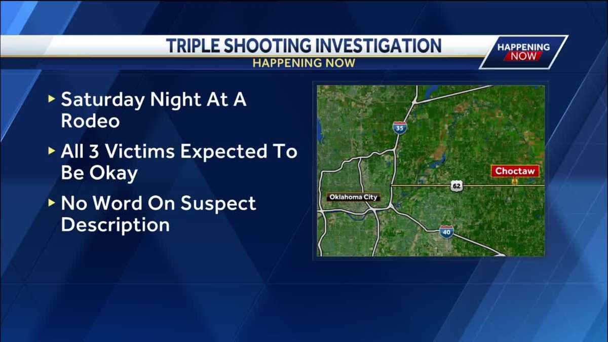 SHOOTING AT RODEO Three people injured in shooting at Choctaw rodeo
