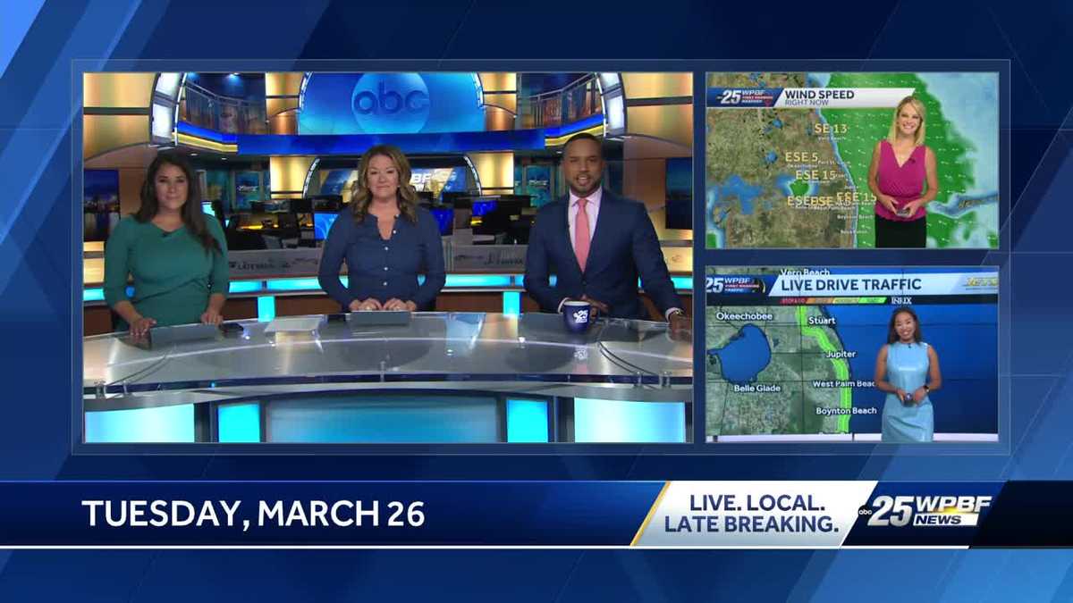 Warm and breezy for South Florida Tuesday