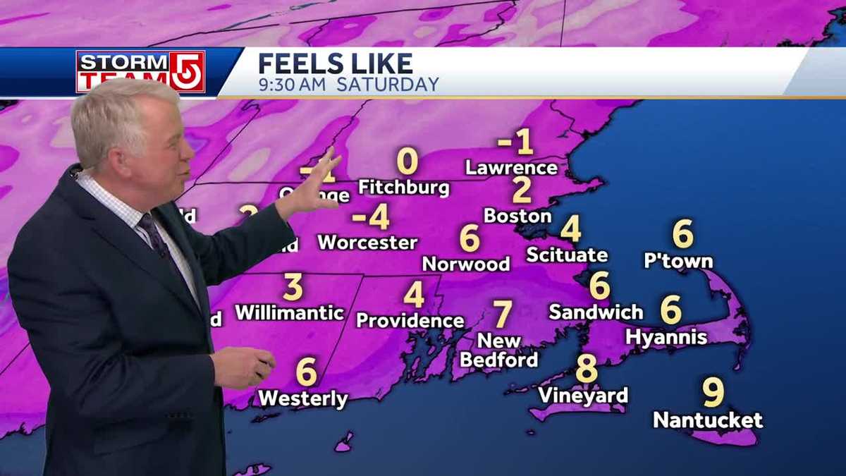 Video: Frigid start to weekend in Mass., New England