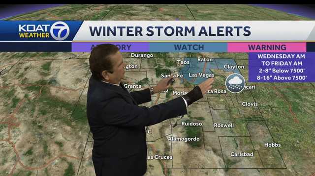 Winter storm watch in effect for parts of New Mexico - Vimarsana News