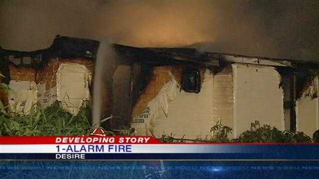 Early morning fire destroys home