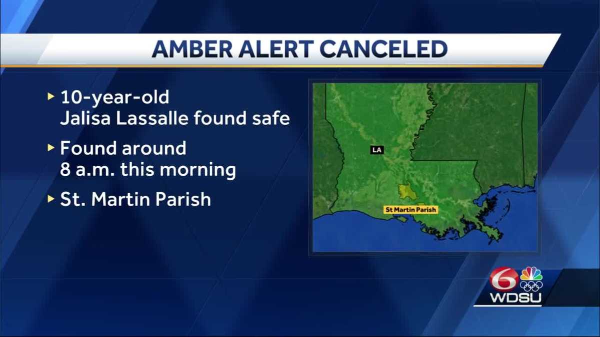10-year-old New Iberia girl found safe after Amber Alert issued