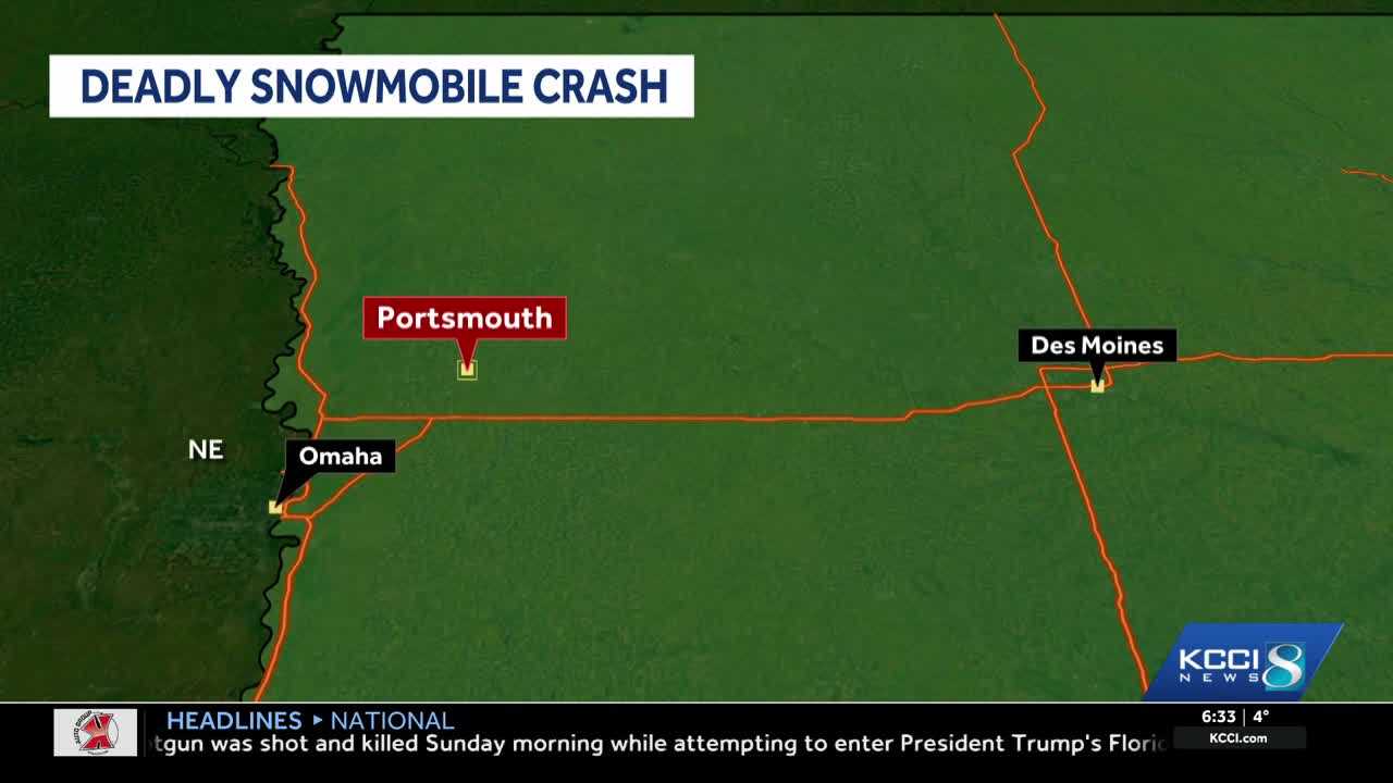 One person dead after snowmobile crash in western Iowa