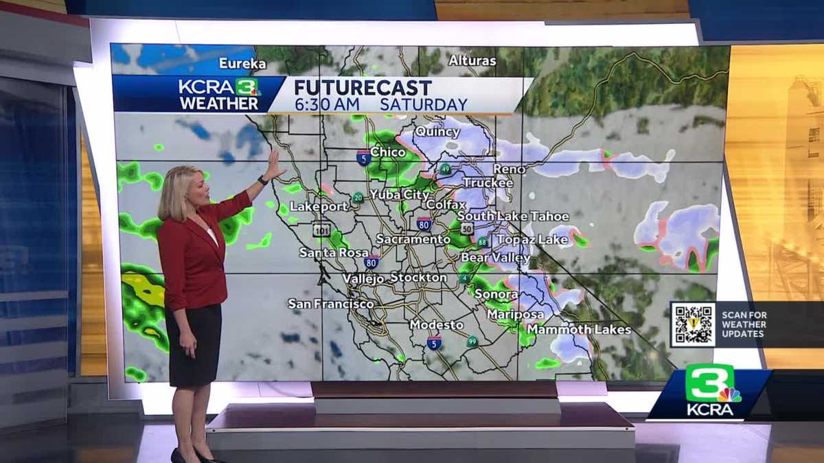 Periods of showers through the weekend across Northern California