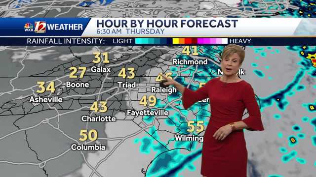 WATCH: North Carolina storms move east, cold front appoaching - Vimarsana News