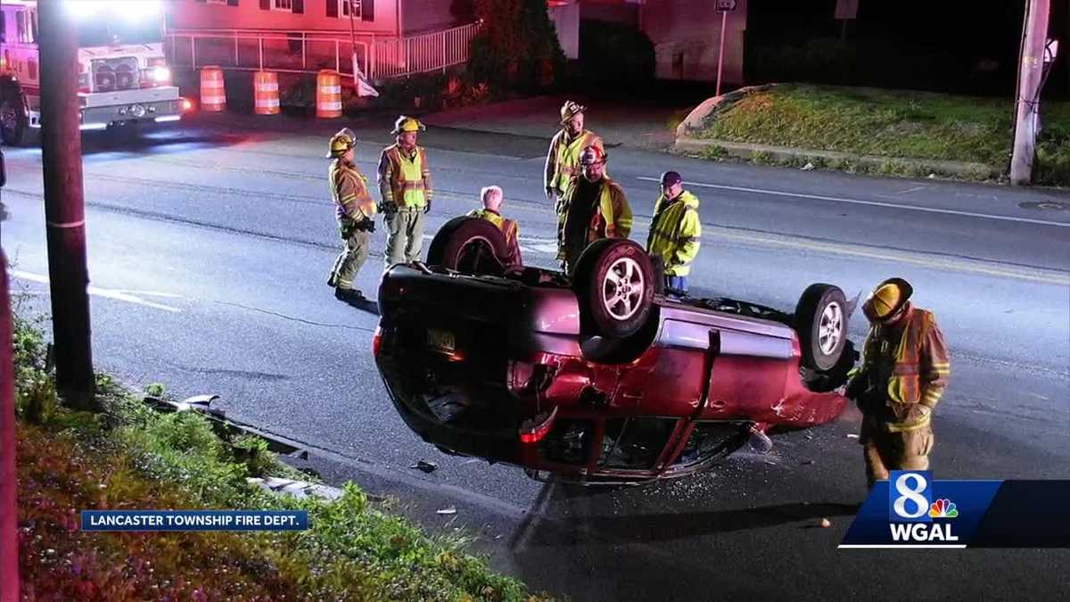 Early Sunday morning accident closes Columbia Avenue in Lancaster Township