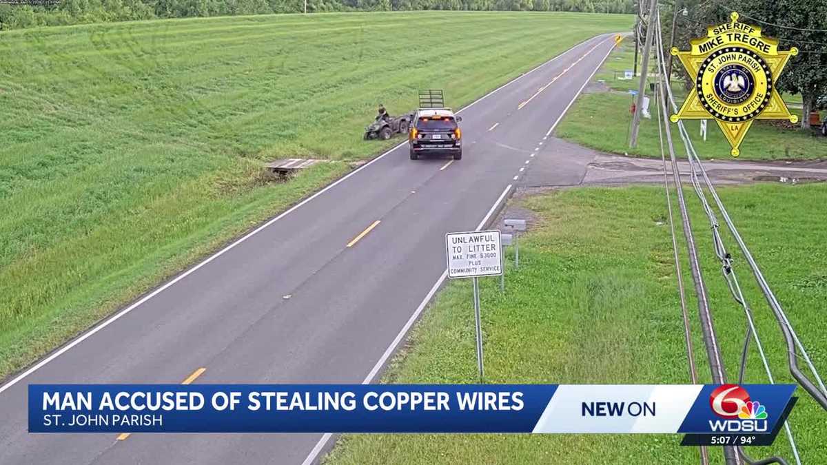 Destrehan man arrested, accused of stealing copper and fleeing from deputies in ATV