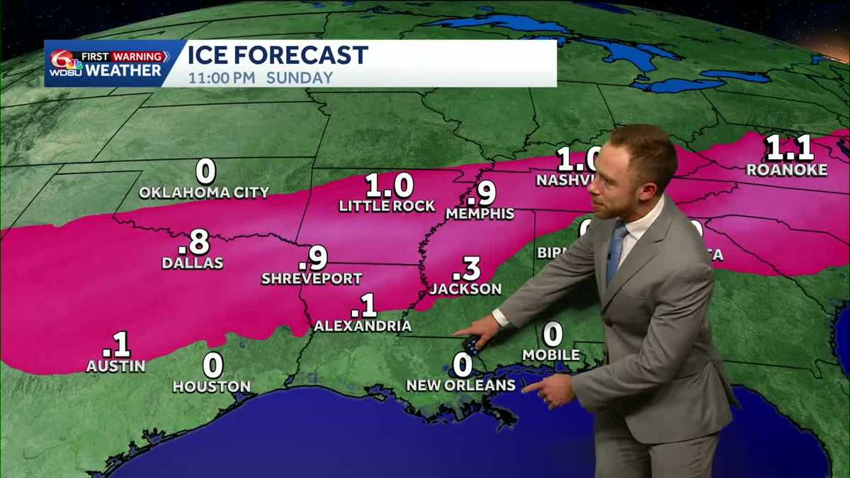 Winter storm watch in effect for parts of southeast Louisiana