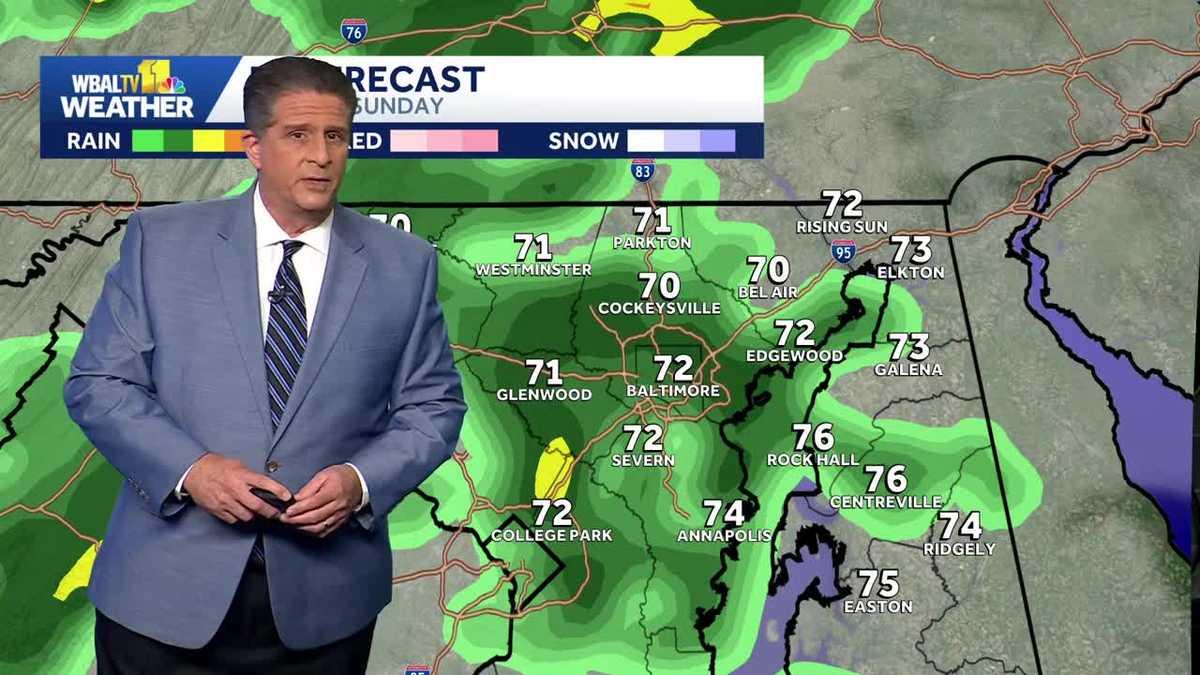 Rain possible Baltimore Metro overnight