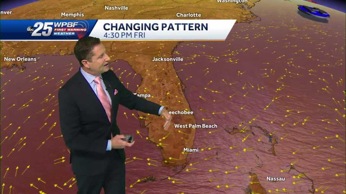 A wetter weather pattern