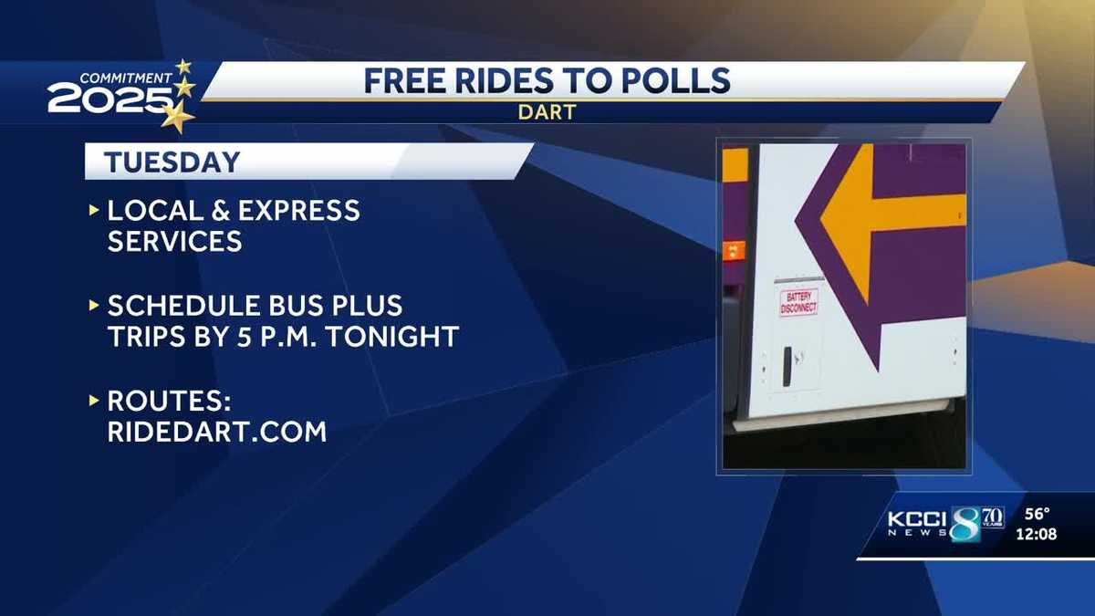 DART, CyRide offer free rides to polls on Election Day