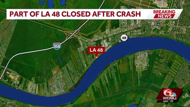 St. Charles Parish Sheriff's Office says crash shuts down stretch of LA 48 in St. Rose