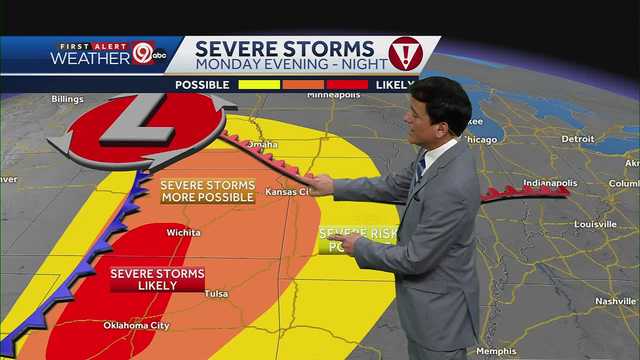 Severe storms are possible Monday evening in Kansas City - Vimarsana News