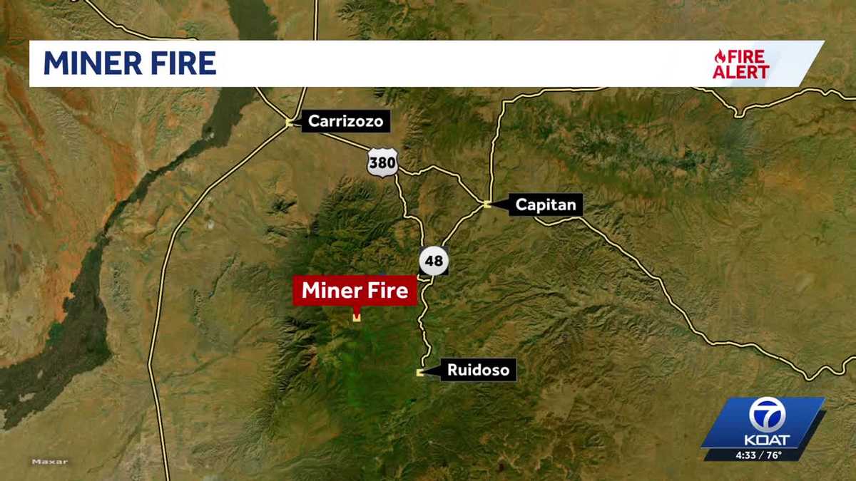 Crews responding to Miner Fire in Ruidoso