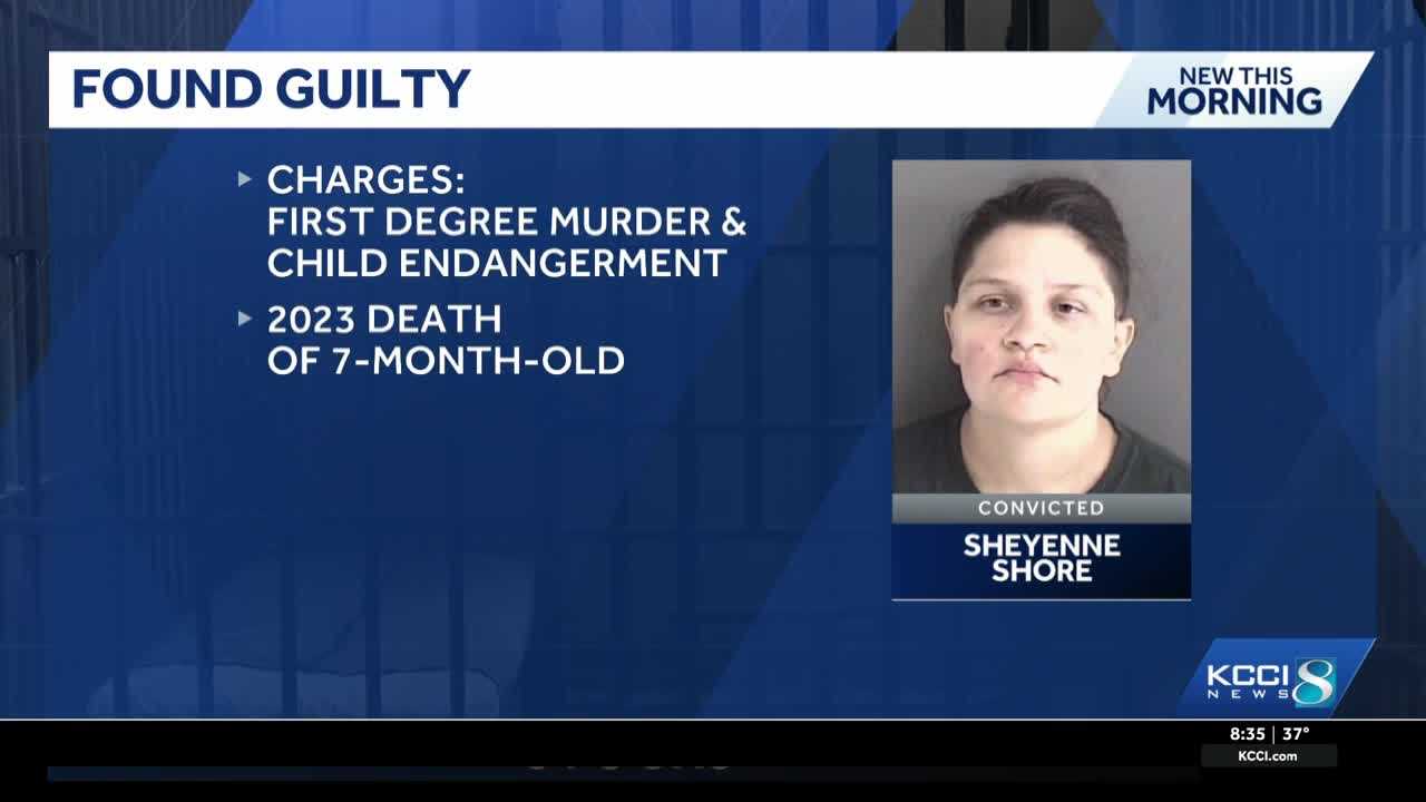 Story County woman found guilty of first-degree murder in death of 7-month-old