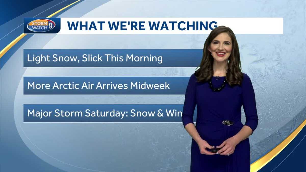 Video: More cold air as possible storm looms for weekend