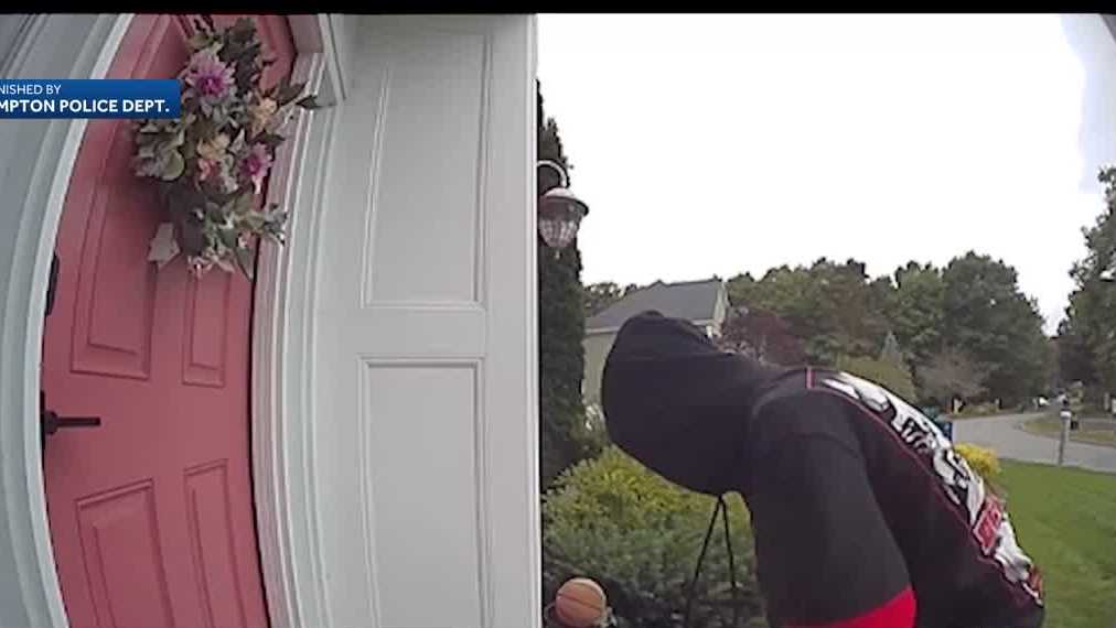 Hampton camera catches porch pirate stealing package with iPhones