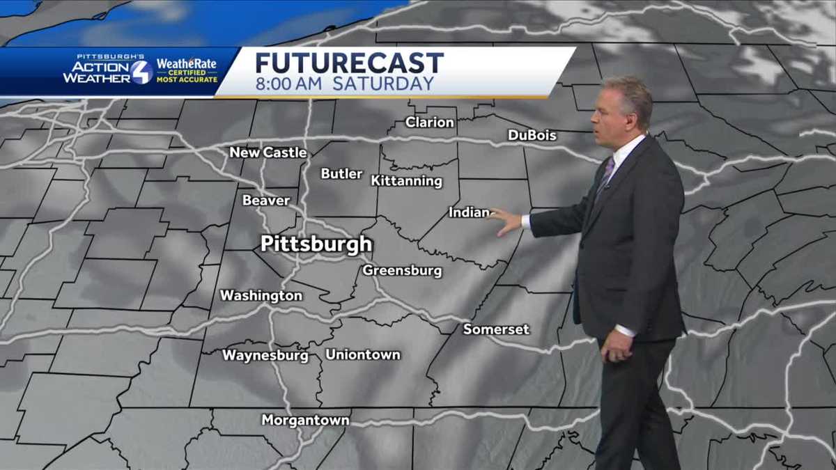 Cloudy with temps in 50s on Saturday