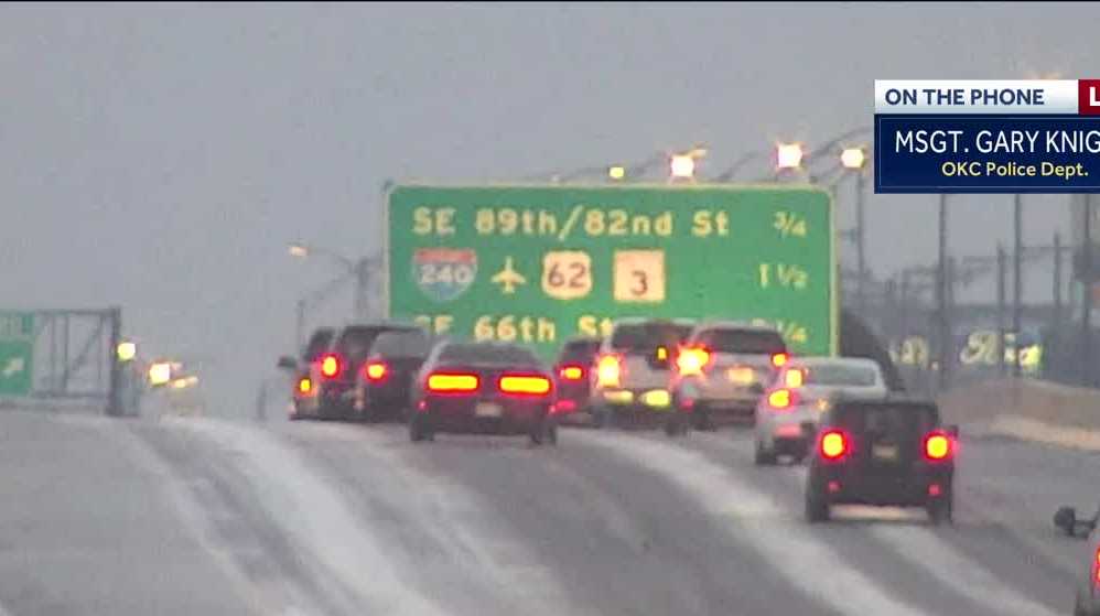 OKC police discuss officers responding to crashes amid icy roads - KOCO