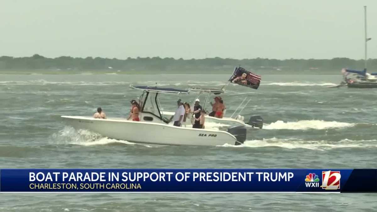 Boaters support President Trump with parade in South Carolina