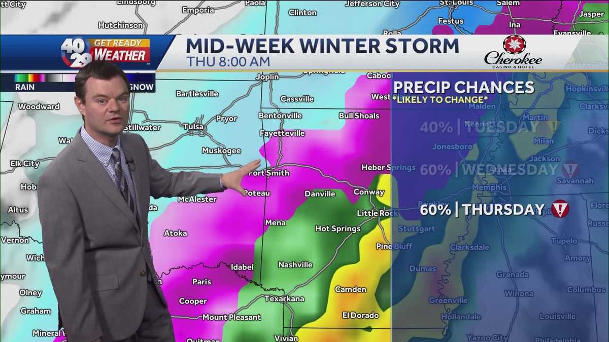 FORECAST Winter Storm Targeting The Region