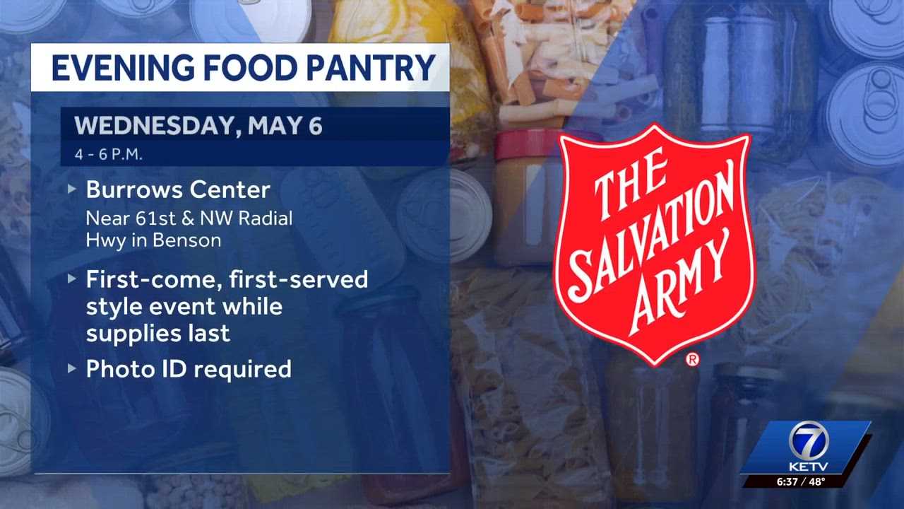 Omaha food pantry opens Wednesday evening at Burrows Center