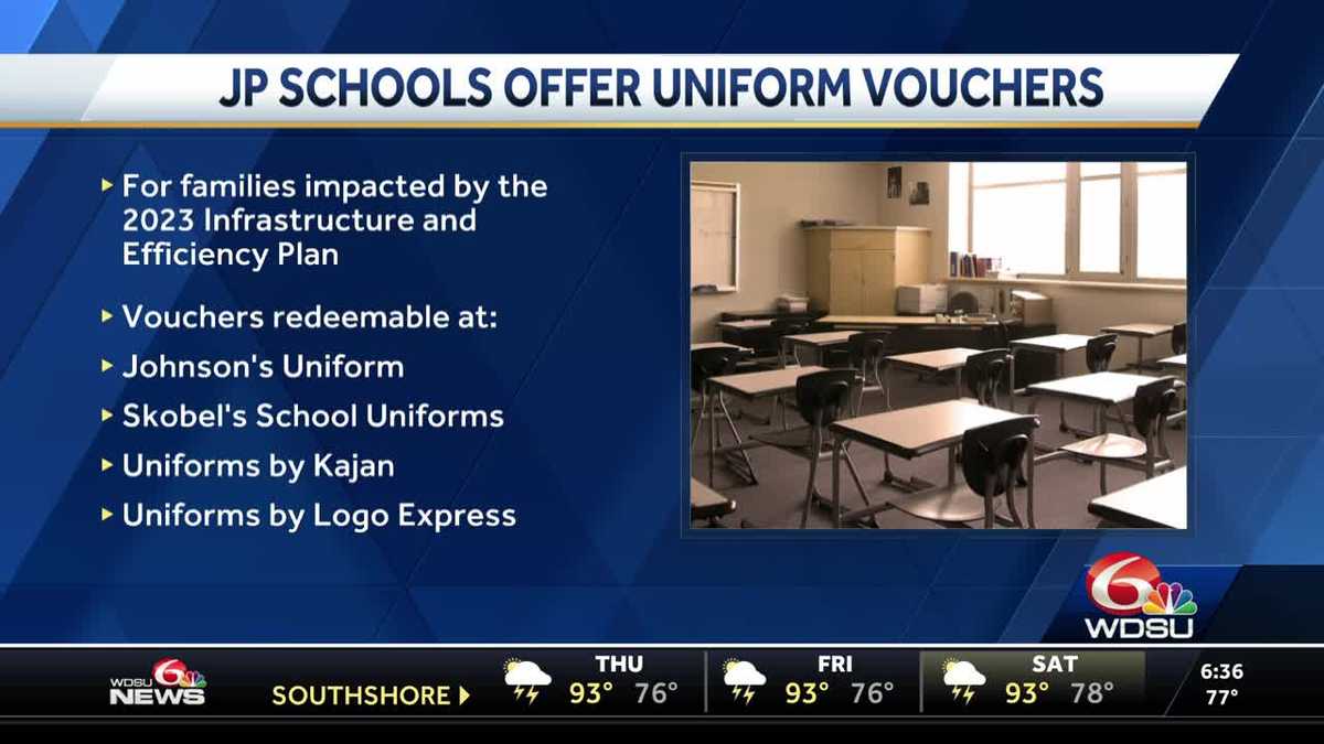 Jefferson Parish schools offers uniform vouchers