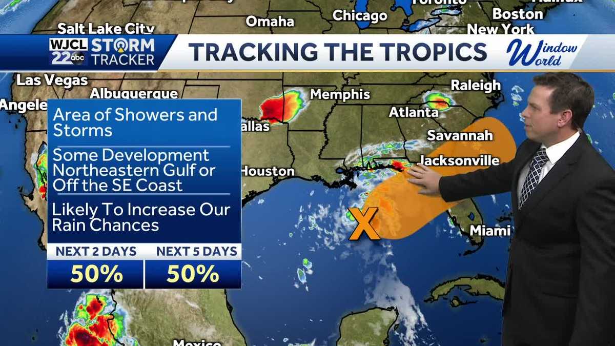 A few showers today with rain likely by tomorrow