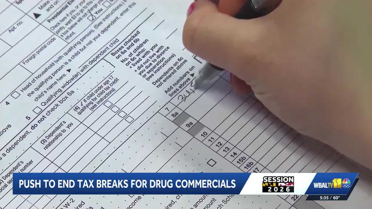 wbaltv.com - David Collins - Legislation would end tax breaks on prescription drug commercials