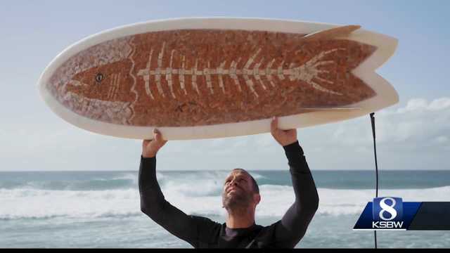 LOCAL MAN RECYCLES CIGARETTE BUTTS TO MAKE SURFBOARDS