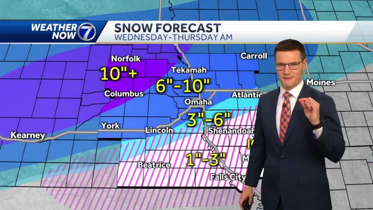 Omaha morning weather forecast for Wednesday, January 18