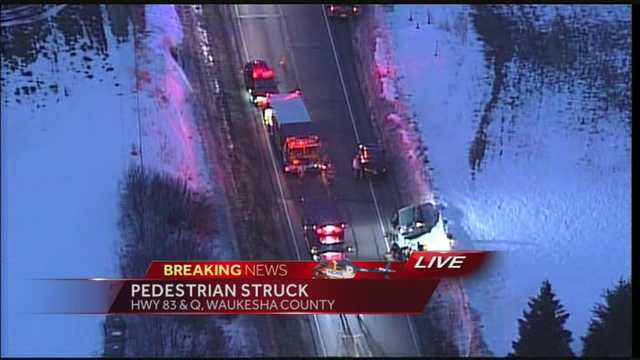 Hwy 83 closed due to crash