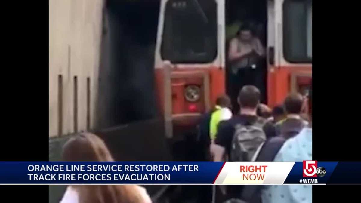 MBTA riders scramble to evacuate Orange Line after track fire