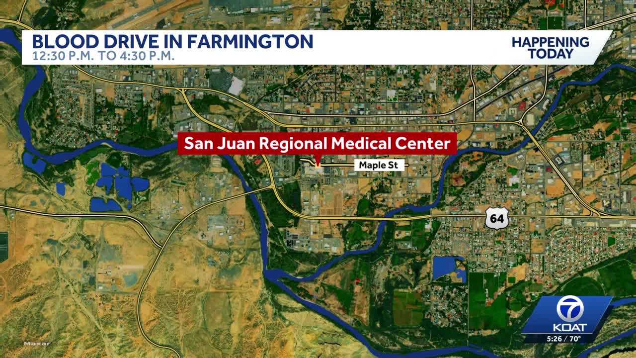San Juan Regional Medical Center hosting blood drive