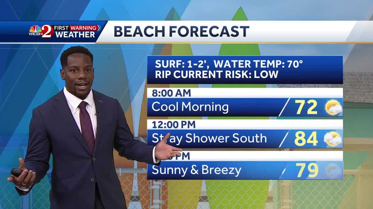 Beach Weather In Central Florida - Drying Out & Cooling Down | May 31st Forecast