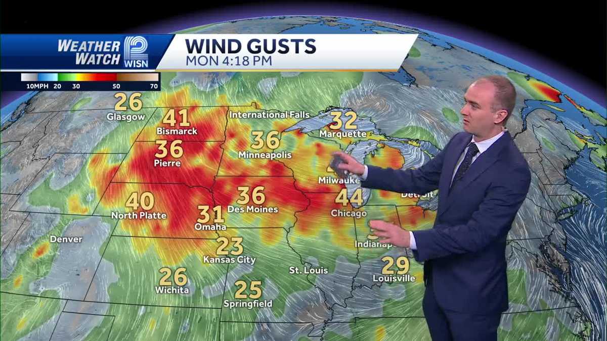 Weather: Cooler and breezy Tuesday