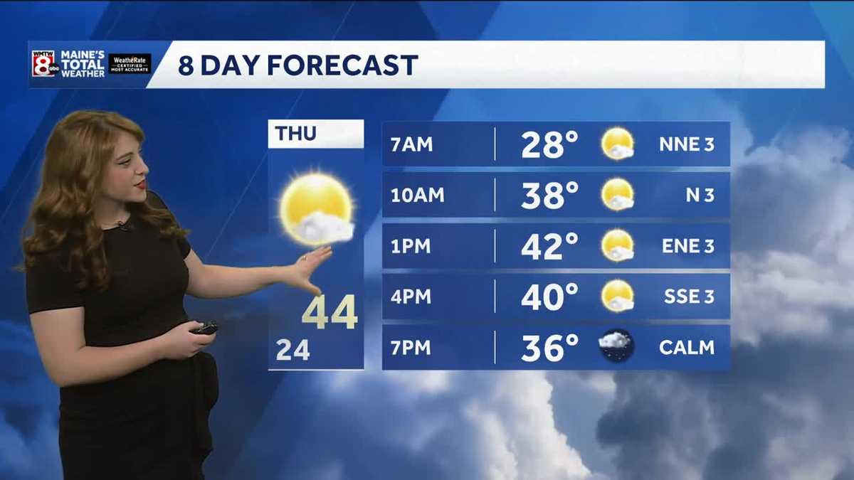 Cool and clear conditions continue across Maine