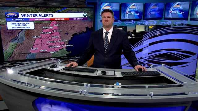 NH forecast video: Storm moves in, bringing snow, rain