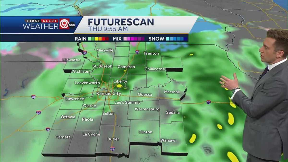 KANSAS CITY WEATHER Rain expected to last until early Thursday afternoon