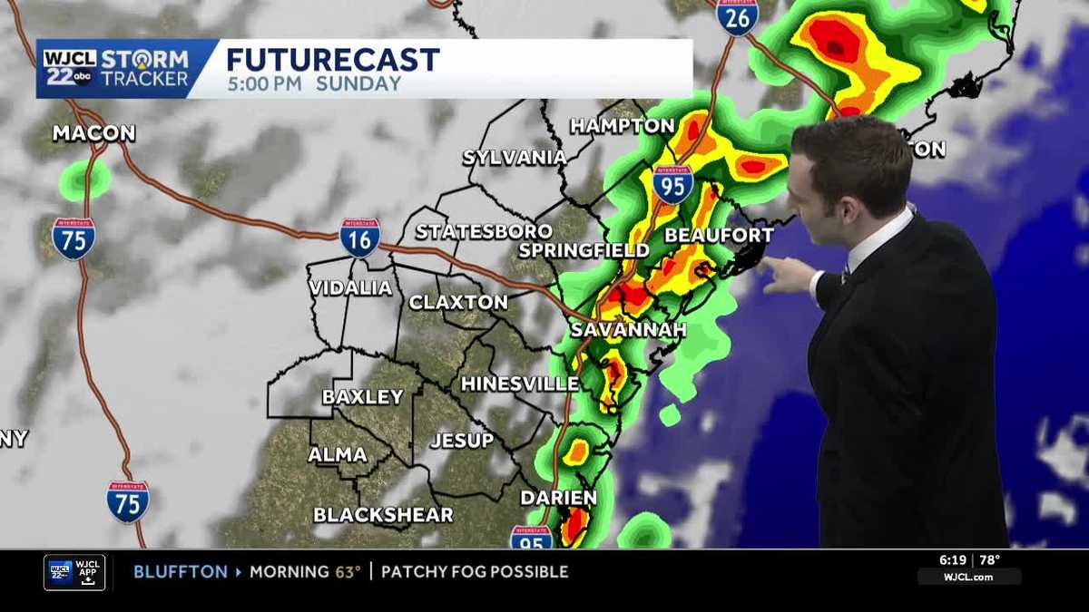A few showers and thunderstorms are possible for Southeast Georgia and ...