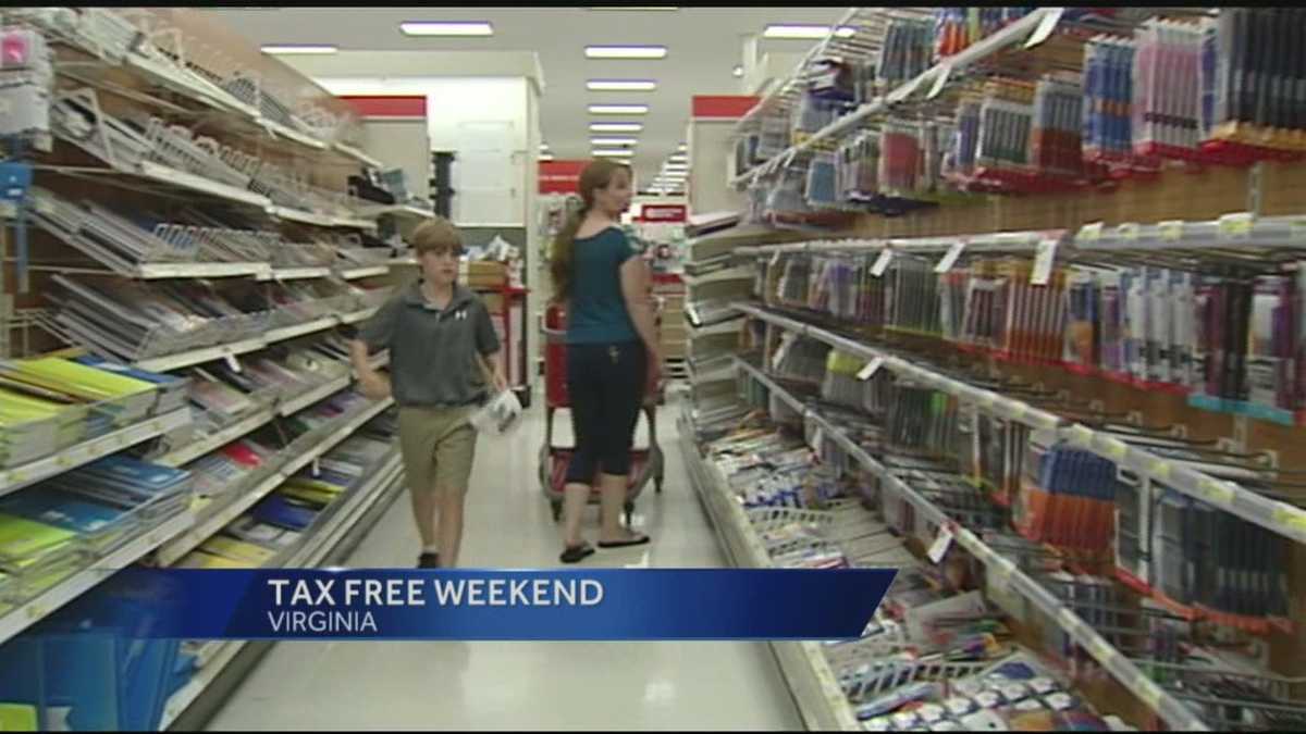 This is Virginia's tax free weekend