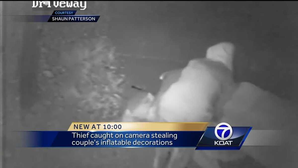 Video Christmas inflatables stolen