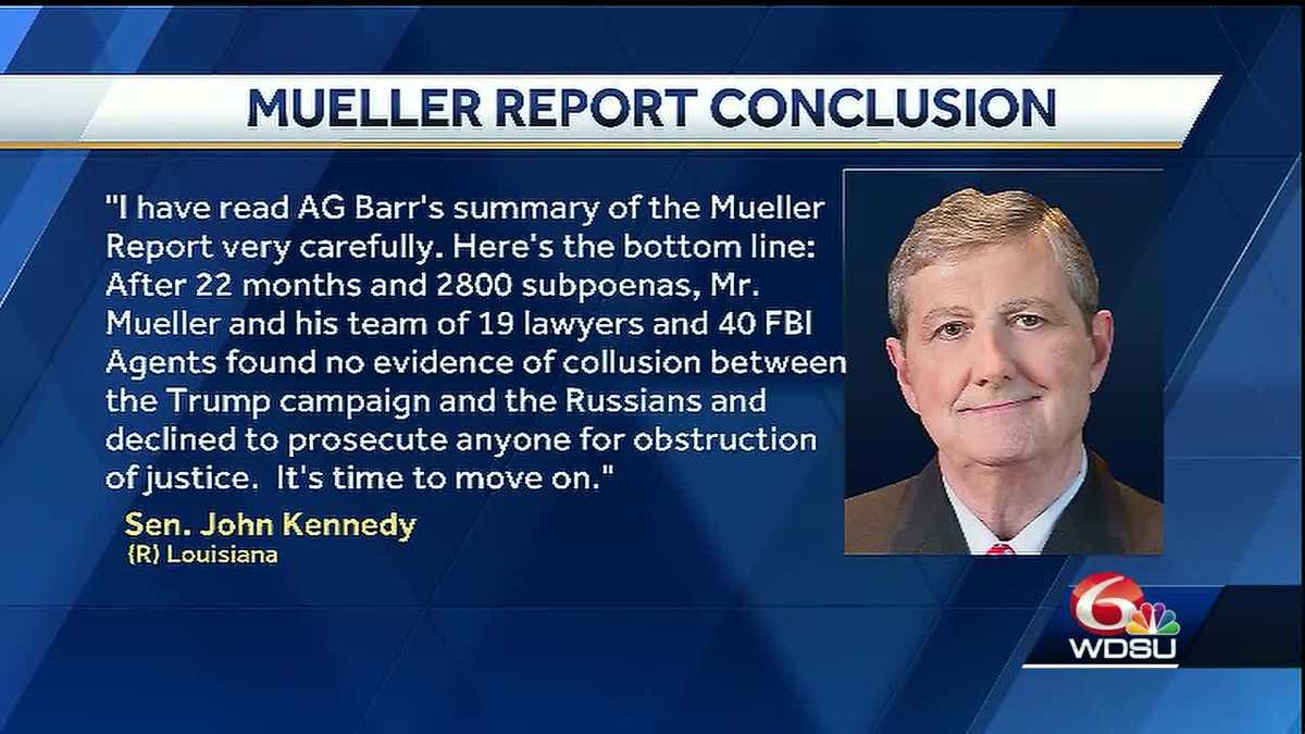 Sen John Kennedy Time To Move On After Mueller Report 3885