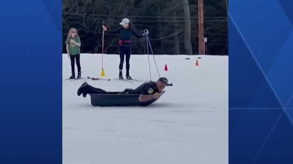 Police officers conduct 'road tests' to ensure safety of skiers