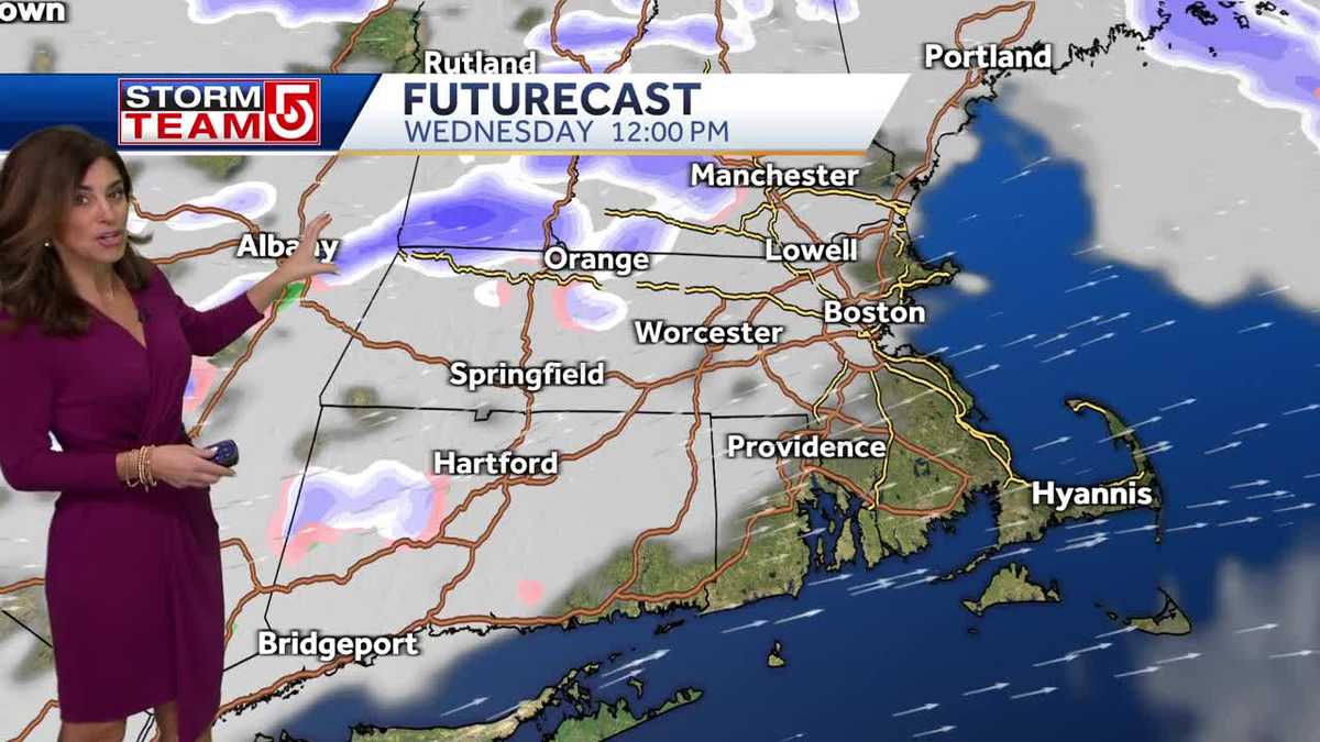 Video: Slick commute as snow moves out