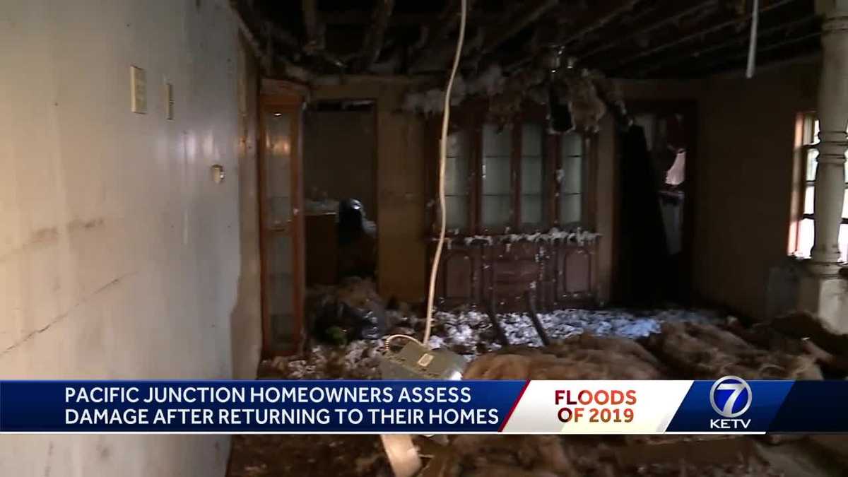 Pacific Junction homeowners get first look at damage