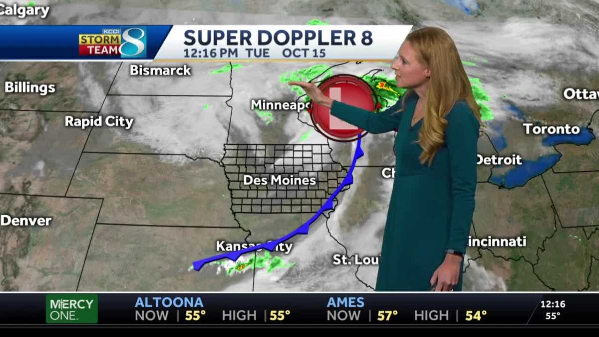 Cold front brings gusty winds back to Iowa